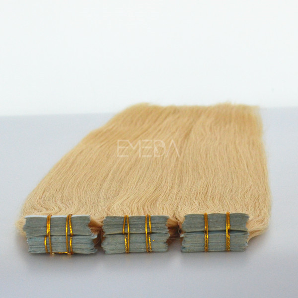 Juancheng factory double drawn tape hair extensions #8 ---lp100